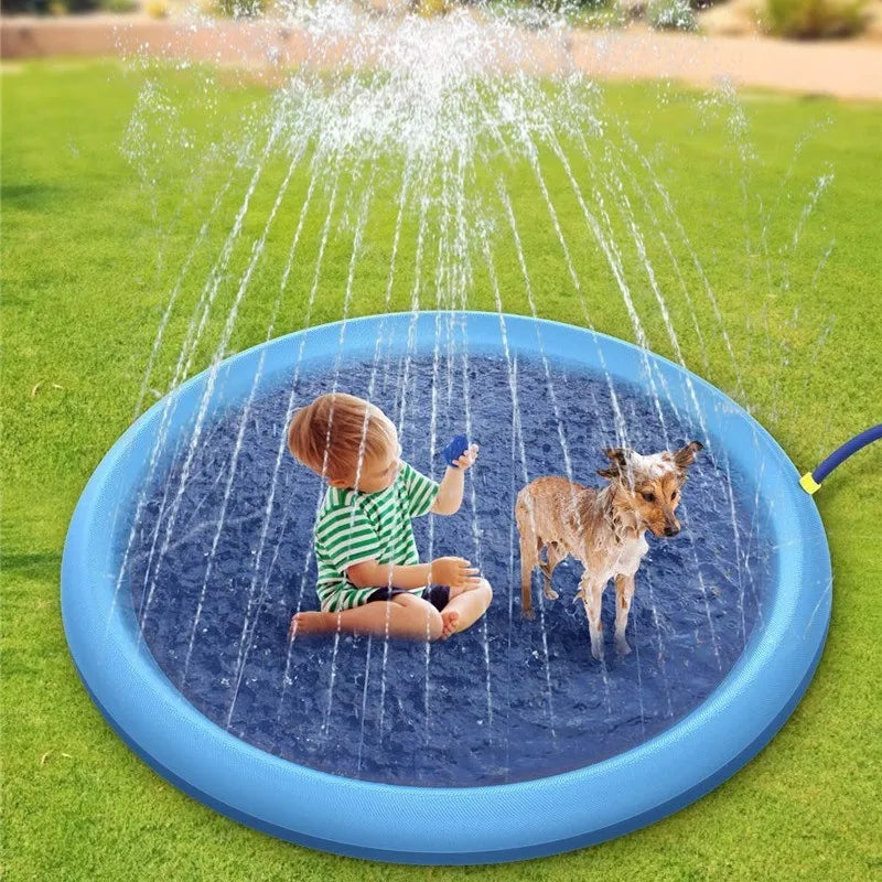 Non-Slip Kids Pets Splash Pad
