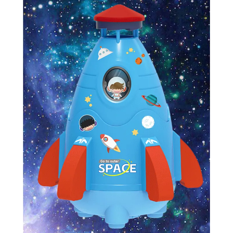 Kids Rocket Sprinkler Spinner Toy