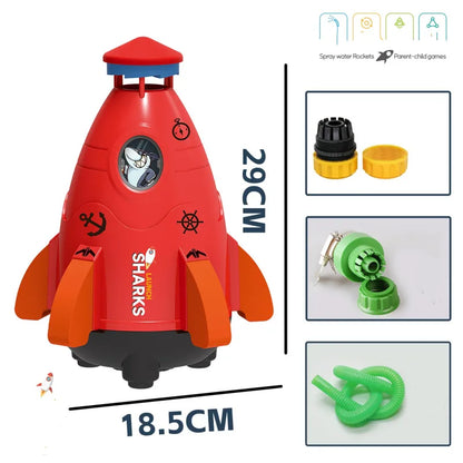 Kids Rocket Sprinkler Spinner Toy